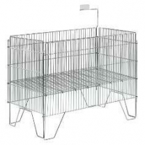 Корзина для распродаж, хром, 100х610х850, KTO-WS106