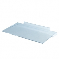 Полка из оргстекла для обуви, простая (с упором) OL-501