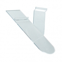 Полка из оргстекла для обуви наклонная, правая (опора каблук) OL-508R