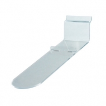 Полка из оргстекла для обуви наклонная, (опора каблук) OL-509K