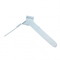 Полка из оргстекла для обуви наклонная, двойная (опора каблук) OL-512K