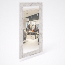 Зеркало настенное в декоративной раме(имитация старой доски), нерегулируемое, в полный рост для магазина одежды или прихожей MD-FIT 100B(sd)