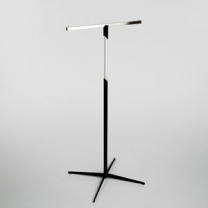 Вешало регулируемое Т-образное для магазина одежды, цвет хром\черный глянец, MD-OMV-005