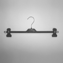 Вешалка плечики для одежды пластиковая 410 мм, черная, GL-41