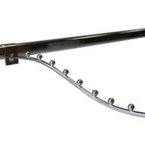 Крючок на овальную трубу 9 шариков (хром) U220136