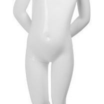 Манекен детский белый глянцевый, кукла ростовая без лица, MD-FRJ-06C-01G