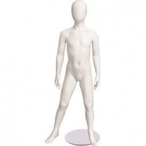 Манекен детский белый матовый, кукла ростовая, 7 лет, без лица, MD-FRJ-16C-01M