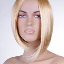 Парик женский для манекена, искусственный, прямые волосы средней, без челки, цвет пепельный блондин, MD-YS-9005 (25TKB88)