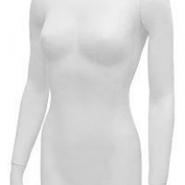 Манекен торс женский, с руками, цвет белый, MD-C-02