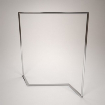 Вешало - стойка для одежды. Вешалка напольная металлическая одноярусная, полированная нержавеющая сталь, MD-NRG.002.PNS