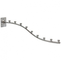 Кронштейн 400мм, 9 шариков, для крепления к стене при оборудовании магазина, цвет хром, MD-496 E03 D=9