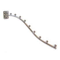 Кронштейн 400мм, 9 шариков, для крепления к стене при оборудовании магазина, цвет хром, MD-C-496B E03