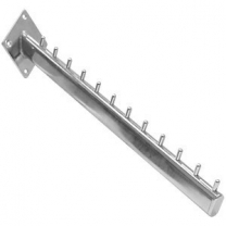 Кронштейн 400мм, 12 штырьков, для крепления к стене при оборудовании магазина, цвет хром, MD-W 105.YN