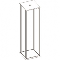 Торговая стеклянная витрина для магазина, с освещением, без полок и опор (дверь+замок), MD-OKП.001.PVH.26G