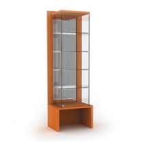 Торговая витрина для магазина, с полками и задней стенкой из матового оргстекла, MD-FIN.V.60.H.MGL.00