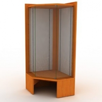 Торговая витрина для магазина закрытая со стойками NeoFix, MD-FIN.V.CON.H.NF.00