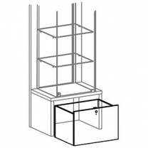 Ящик на колесах для торговых витрин, MD-FIN.DRV.60.00