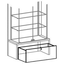 Ящик на колесах для торговых витрин, MD-FIN.DRV.100.00