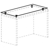 Стеклянная надставка для торгового стола MD-FIN.TBL.117.00, MD-FIN.TBLNAD.117.GL