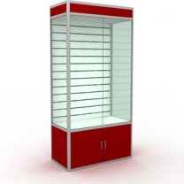 Торговая остекленная витрина для магазина, с освещением, дверцы распашные, задняя стенка Торговая панель, MD-WW1-10050 ZD.EP