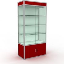 Торговая стеклянная витрина для магазина, с освещением, задняя стенка ДСП, MD-WW1-10050 ZD SD.DSP