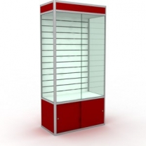 Торговая стеклянная витрина для магазина, с освещением, дверцы раздвижные, задняя стенка  Торговая панель, MD-WW1-10050 ZR SD.EP