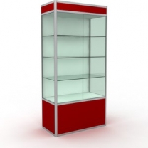 Торговая стеклянная витрина для магазина, с освещением, дверцы распашные, задняя стенка , MD-WW1-10050 Z.DSP