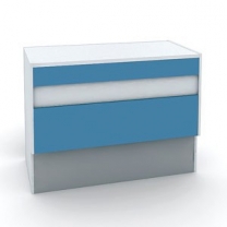 Торговый прилавок глухой для магазина, MD-Каскад.002