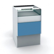 Торговый прилавок для магазина, остекленный, MD-Каскад.007