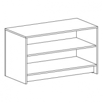 Торговая тумба для магазина, с полкой, MD-KT 104