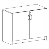 Тумба торговая для магазина, с дверьми и замком, MD-KT 109