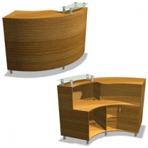 Ресепшн для магазина, правый, ширина 1410мм, цвет на выбор, MD-NES.0026