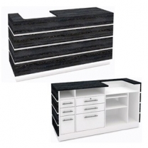 Ресепшн для магазина, левый, ширина 1800мм, цвет на выбор, MD-NES.0043.1800L