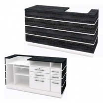 Ресепшн для магазина, правый, ширина 1800мм, цвет на выбор, MD-NES.0043.1800R