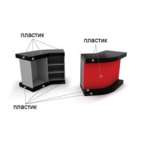 Модуль угловой внешний 135° левый, MD-KMT.010