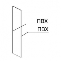 Боковая панель для двустороннего торгового стеллажа MD-ST 04, правая, MD-ST 001.006