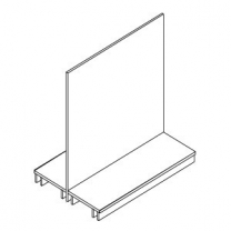 Торговая двухсторонняя гондола для магазина, MD-ST 002.008