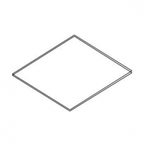 Полка стеклянная, 386х362х8мм, MD-ST 004.003