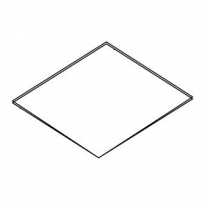 Полка стеклянная, 386х362х6мм, MD-ST 004.005