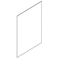 Зеркало для торгового стеллажа с накопителем, ширина 1190мм, MD-ST 008.001