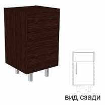 Торговый прилавок для магазина, глухой, с распашной дверцей, MD-STP 001.004