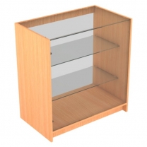 Прилавок Пр-32-Б с остеклением до цоколя 900х850х500 мм