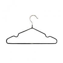 Вешалка-плечики обрезиненная для одежды детская, 300 мм, A01CH(черн)