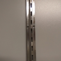 Стойка перфорированная, хром, 2400 мм, глубина 12 мм MD-103 A3-2400