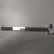 Кронштейн прямой на вертикальную трубу 25х25, система Vertikal (Вертикаль), хром MD-485 D60