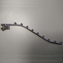 Кронштейн на стойку, система Vertikal (Вертикаль), глубина 400 мм, хром MD-B-495 E02