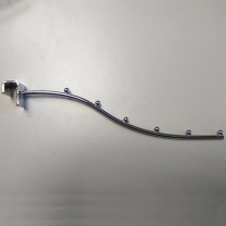 Кронштейн на прямоугольную трубу, система Vertikal (Вертикаль), глубина 300 мм, хром MD-B-498 E05