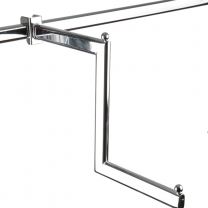 Кронштейн 2-х уровневый, в магазин одежды, для овальной трубы, навеска на трубу U-109N