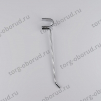 Крючок на овальную трубу L=150мм, хром, диаметр прутка - 5мм, U5003