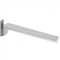 Полкодержатель с двойным зацепом, для перфорации, хром 2250